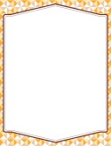 Orange Triangle Menu Background