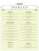 Hotel Lunch Menu
