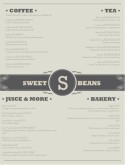Coffee Shop Menu