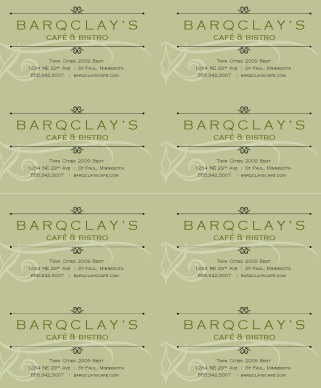 Customize Market Cafe Business Card