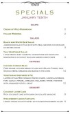 Market Cafe Specials Menu
