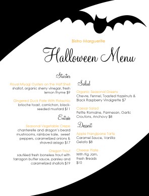 buffet menu templates