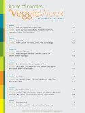 Vegetarian Week Specials Menu