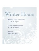 Wintertime Hours Flyer