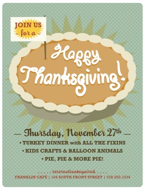 Customize Happy Thanksgiving Flyer