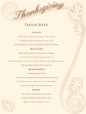 Cafe Thanksgiving Menu