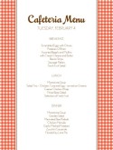 Todays Cafeteria Menu