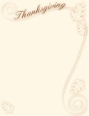 Holiday Thanksgiving Menu Background