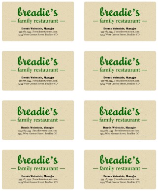 Customize American Style Business Card