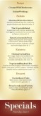 Family Restaurants Daily Specials Menu