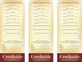 Family Restaurants Comment Card