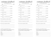 Park Cafe Comment Card