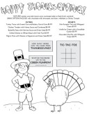 Thanksgiving Kids Menu