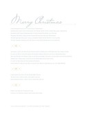 Merry Christmas Menu