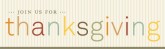 Thanksgiving Email Banner