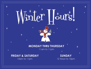 Customize December Hours Flyer