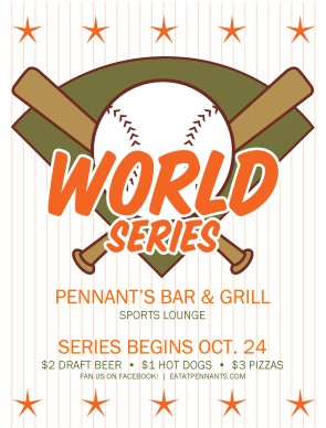 Customize Baseball World Series Flyer