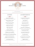 Corporate Holiday Catering Menu