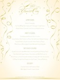 New Years Day Menu