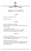 East Cafe Specials Menu