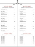 East Cafe Menu Page