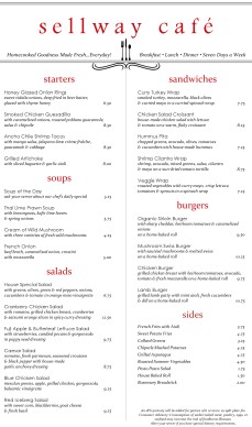 Customize East Cafe Menu Long