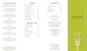 Customize Bar Restaurant Takeout Menu