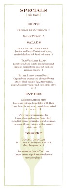Customize Bar Restaurant Daily Specials Menu