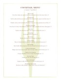 Bar Restaurant Cocktail Menu