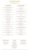 Bar Restaurant Menu Long
