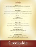 Family Restaurants Bar Menu