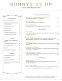 Breakfast Food Menu