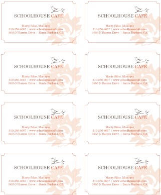 Customize Garden Cafe Business Card