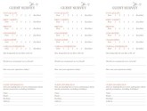 Garden Cafe Comment Card