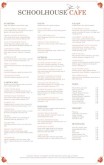 Garden Cafe Menu Tabloid