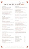 Garden Cafe Menu Long