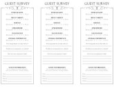 Fine Dining Comment Card