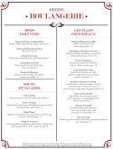 French Crepe Menu
