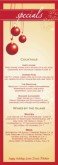 Christmas Party Special Menu