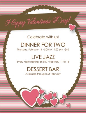 Customize Happy Valentines Day Flyer