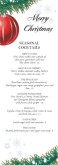 Red Ornament Cocktail Menu