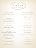 French Fine Dining Menu