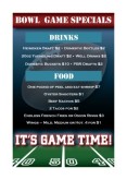 Bowl Game Table Tent