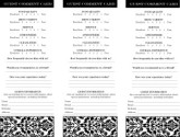 Fine Restaurant Comment Card