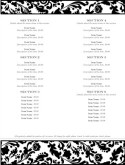 Fine Restaurant Menu Page