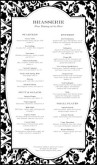Fine Restaurant Dining Menu Long