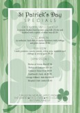 St Pattys Specials Table Tent
