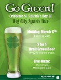 St Patricks Day Specials Flyer