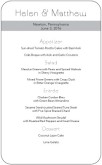 Anniversary Party Menu