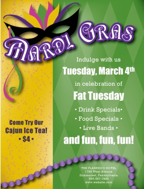 Customize Mardigras Flyer